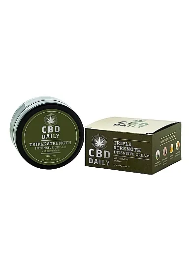 Intensywny krem ​​CBD Daily Triple Strength Potrójna siła - 1,7 uncji / 48 g - XEUCBDCCX050 - CBD Daily Triple Strength Intensive Cream - 1.7 oz / 48 g