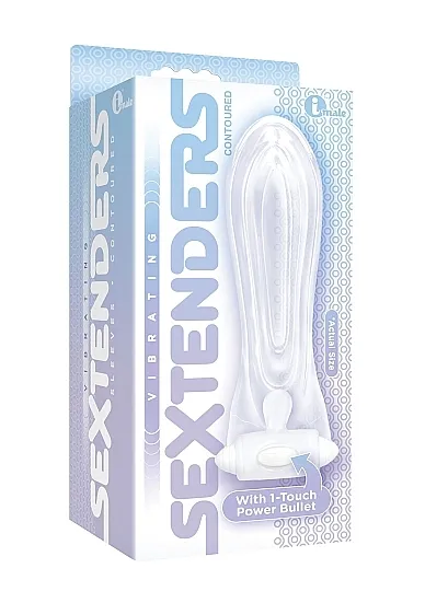 Przedłużka penisa z wibracjami -  IC2509-2 - Vibrating Sextenders - Contoured