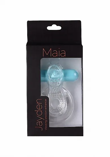 Przezroczysty wibrujący pierścień na penisa - Jayden - Clear - MA1720-CLR