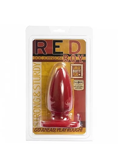 DUŻA ZATYCZKA ANALNA- CZERWONA  0901-04-CD - Red Boy - Butt Plug - Large