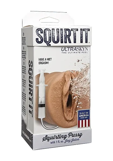 REALISTYCZNA WAGINA Z WYTRYSKIEM BRĄZOWA 0683-51-BX - Squirt It - Squirting Pussy with 1 fl. oz. Joy Juice - Brown
