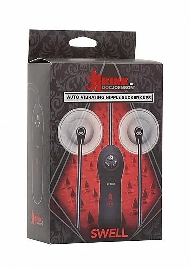 PRZYSSAWKI DO SUTKÓW Z WIBRACJAMI CZARNE 2404-07-BX - Swell - Auto Nipple Sucker Cups - Black