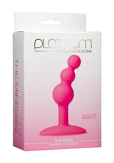 SILIKONOWA ZATYCZKA ANALNA BĄBELEK RÓŻOWA 0103-47-BX - The Minis - Bubble - Pink - M