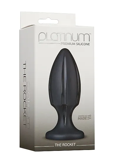 SILIKONOWA ZATYCZKA ANALNA RAKIETA CZARNA 0103-30-BX - The Rocket - Black