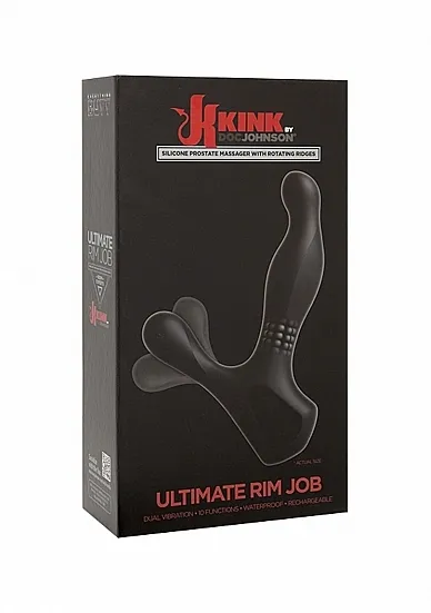 SILIKONOWY WIBRATOR PROSTATY- CZARNY 2401-41-BX - The Ultimare Rim Job - Vibrating Silicone Prostate Massager w/Ro