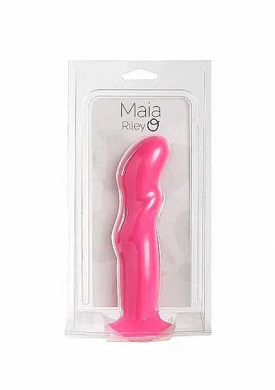 Riley silikonowe dildo świderkowe - Różowe 25-01-P1 - Riley - Pink