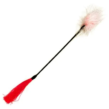 SexShop - S&M Whip & Tickle – Pejcz z dwoma końcówkami różowy - online