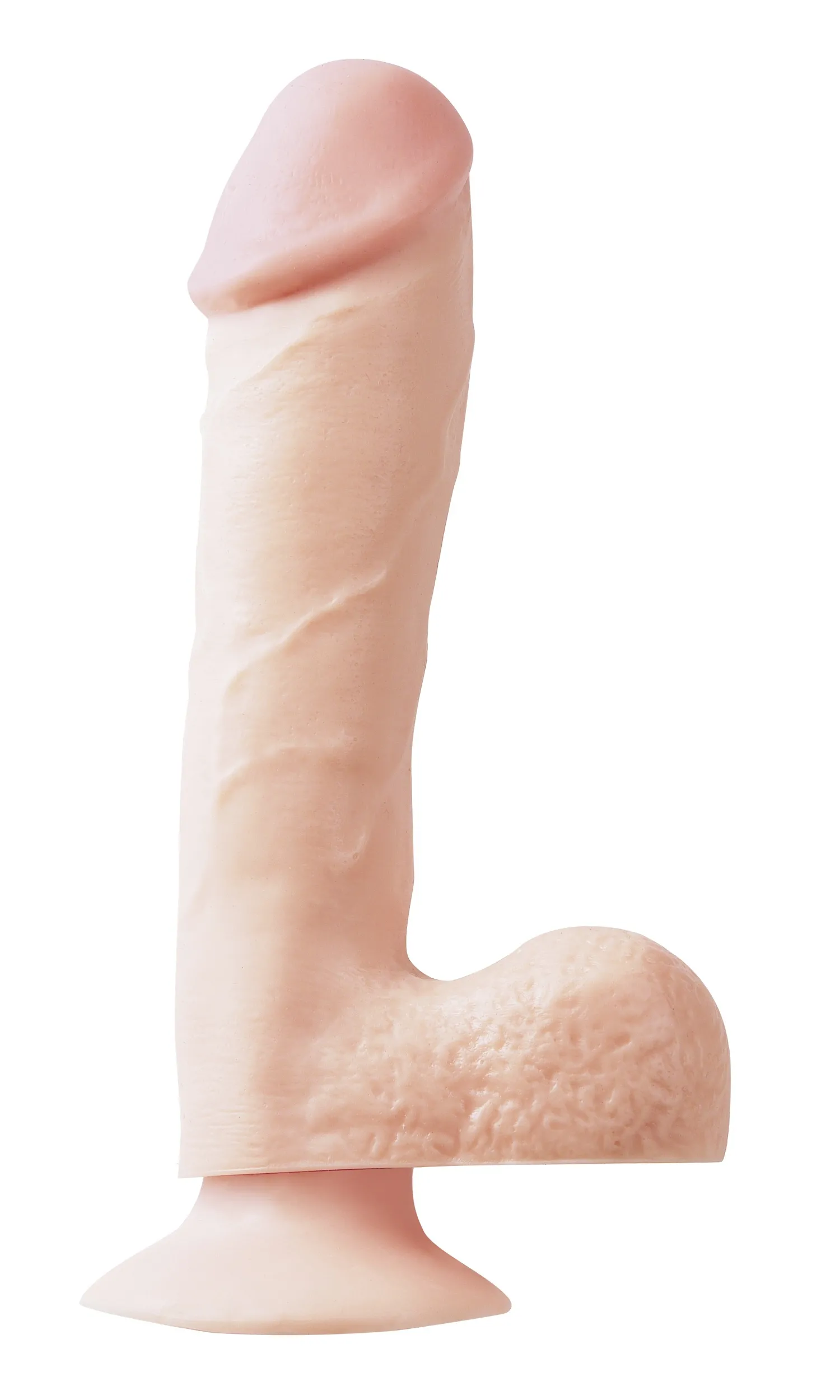SexShop - Dildo realistyczne z przyssawką - PIPEDREAM Basix Rubber Works 7.5" Dong with Suction Cup - Naturalny - online
