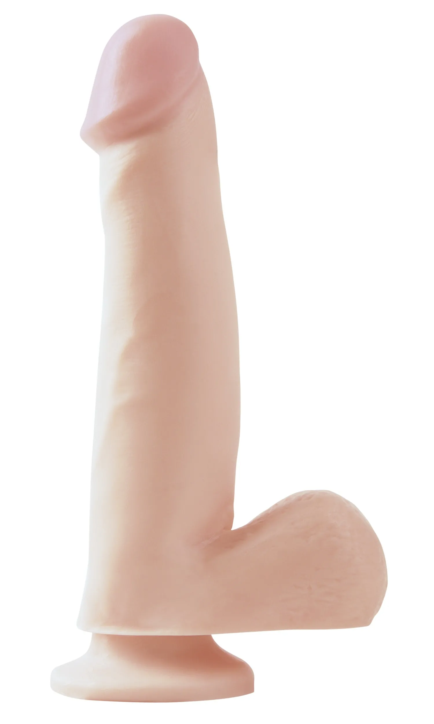 SexShop - Hipoalergiczne Dildo realistyczne z przyssawką - PIPEDREAM Basix Rubber Works 7.5" Suction Cup Dong - Naturalny - online