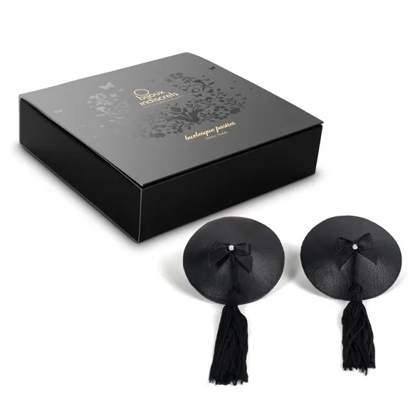 SexShop - Nakładki na sutki - Bijoux Indiscrets Burlesque Pasties z chwostem - online