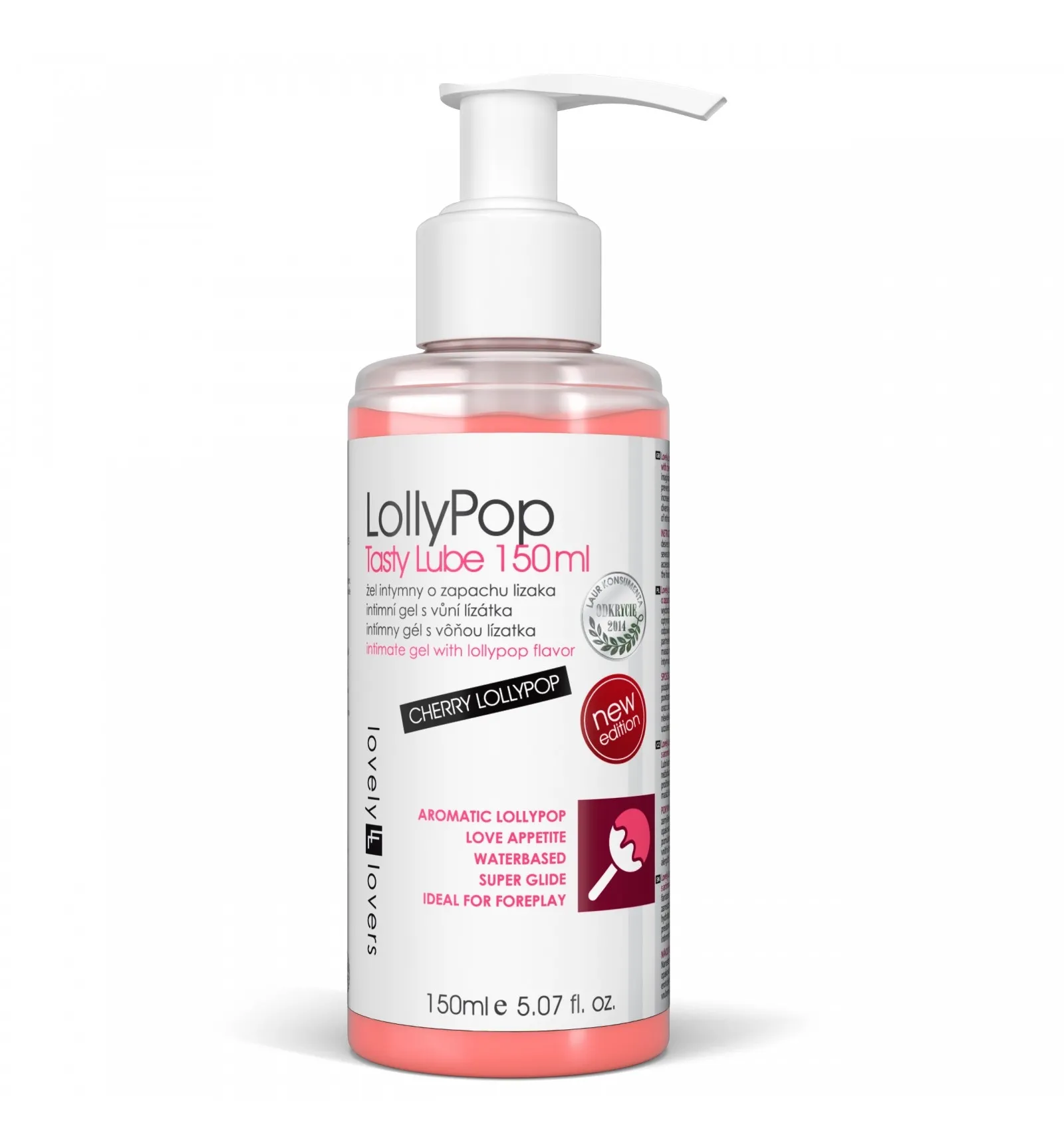 Intymny żel o smaku wiśniowym - Lovely Lovers LollyPop Tasty Lube 150 ml