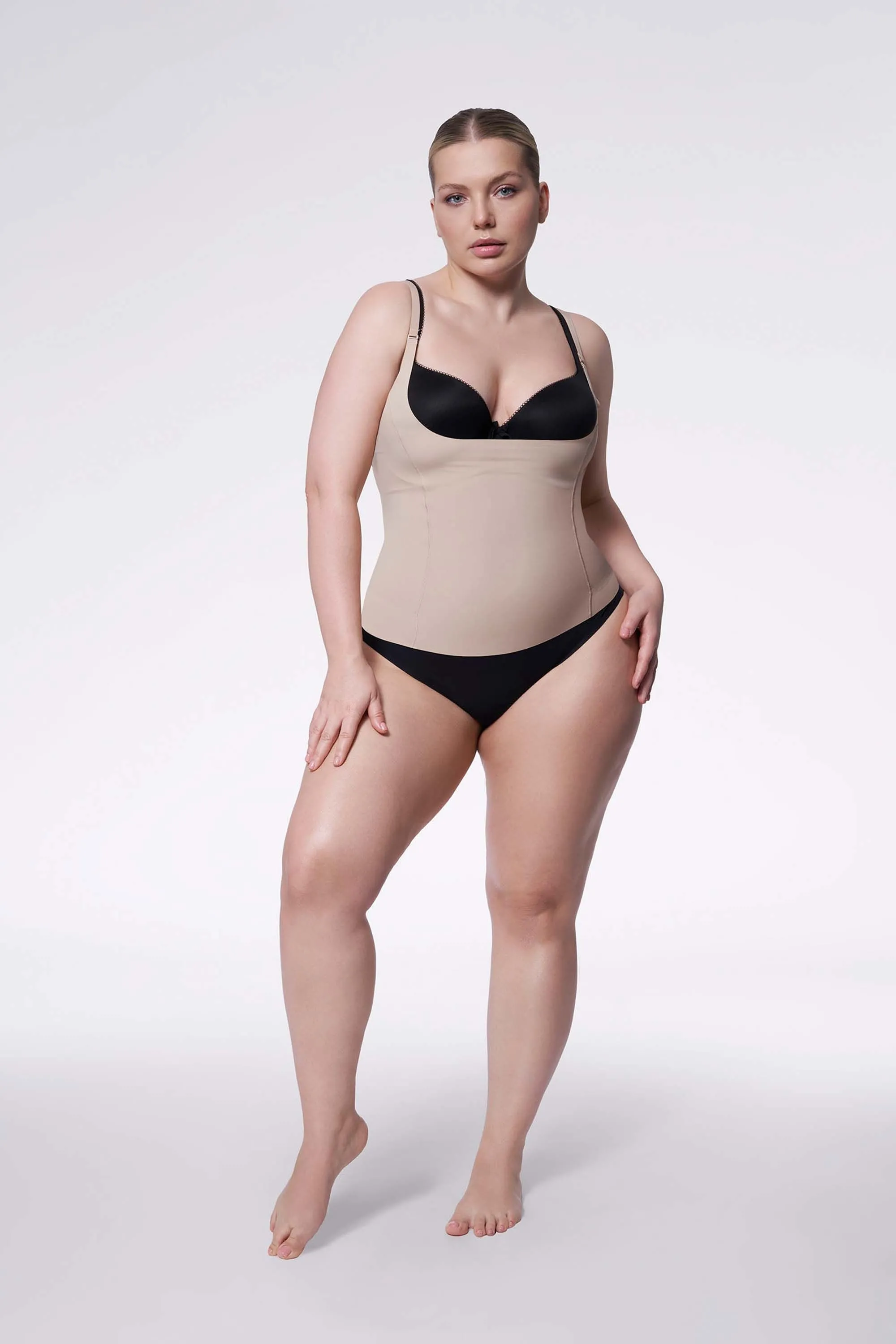 Koszula 214 Basic Cami Top Open Biust Naturalna