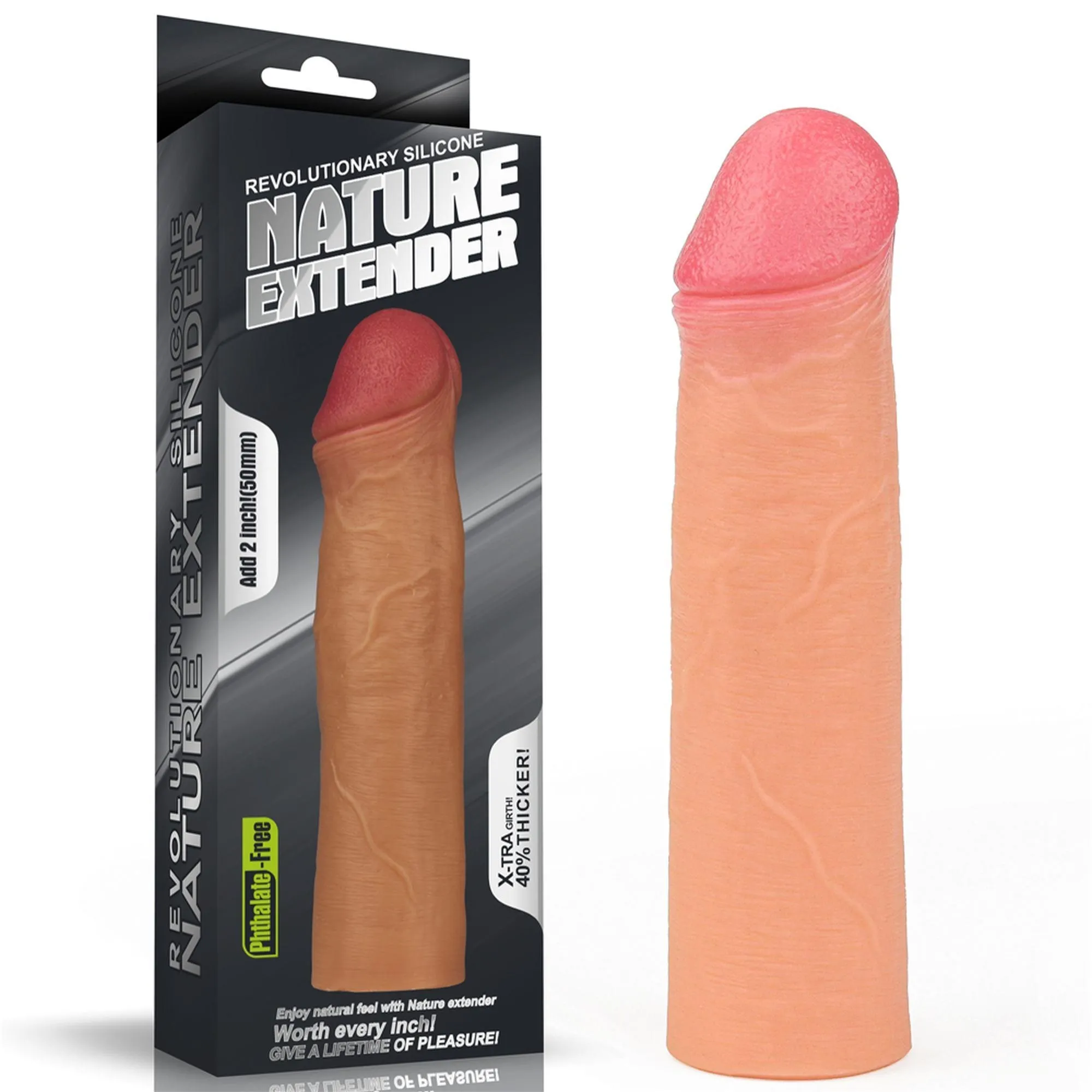 Add 2"" Revolutionary Silicone Nature Extender