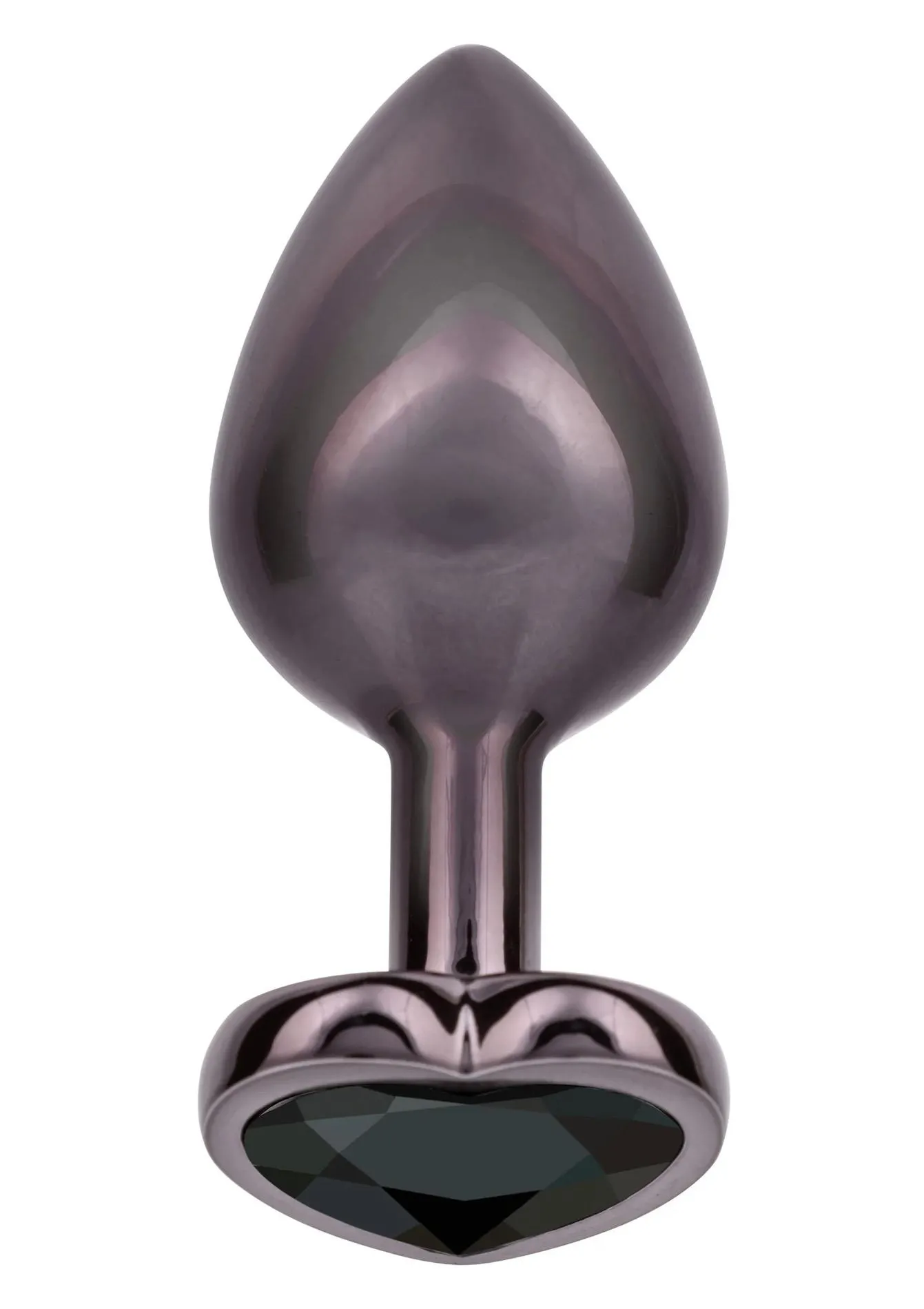 Diamond Heart Plug Large Black