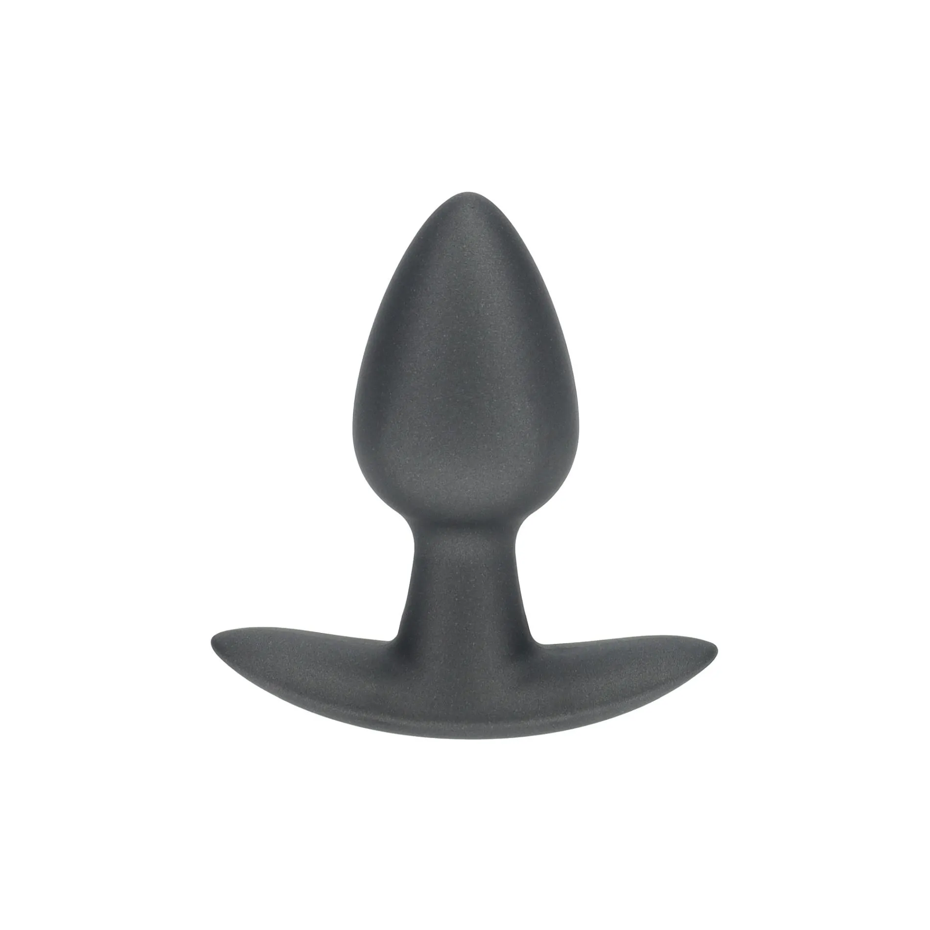 Smooth Silicone Anal Plug - Small - 2.6 / 6,5 cm - Gunmetal