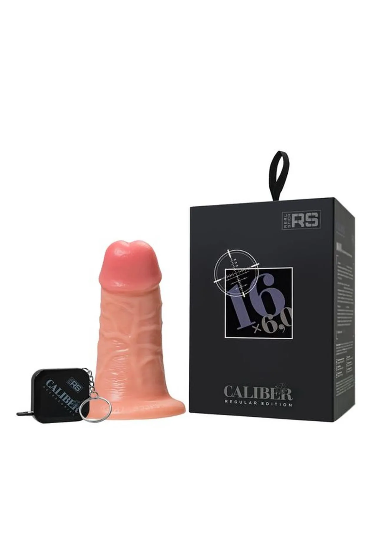 Realistic dildo Caliber 16/6 , PVC, flesh,  length 16cm, diameter 6cm