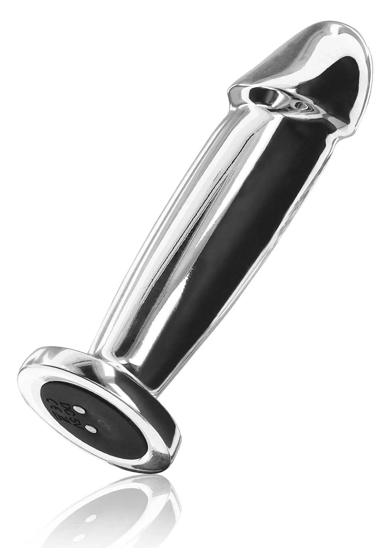 Buttplug Vibr. Penis Silver