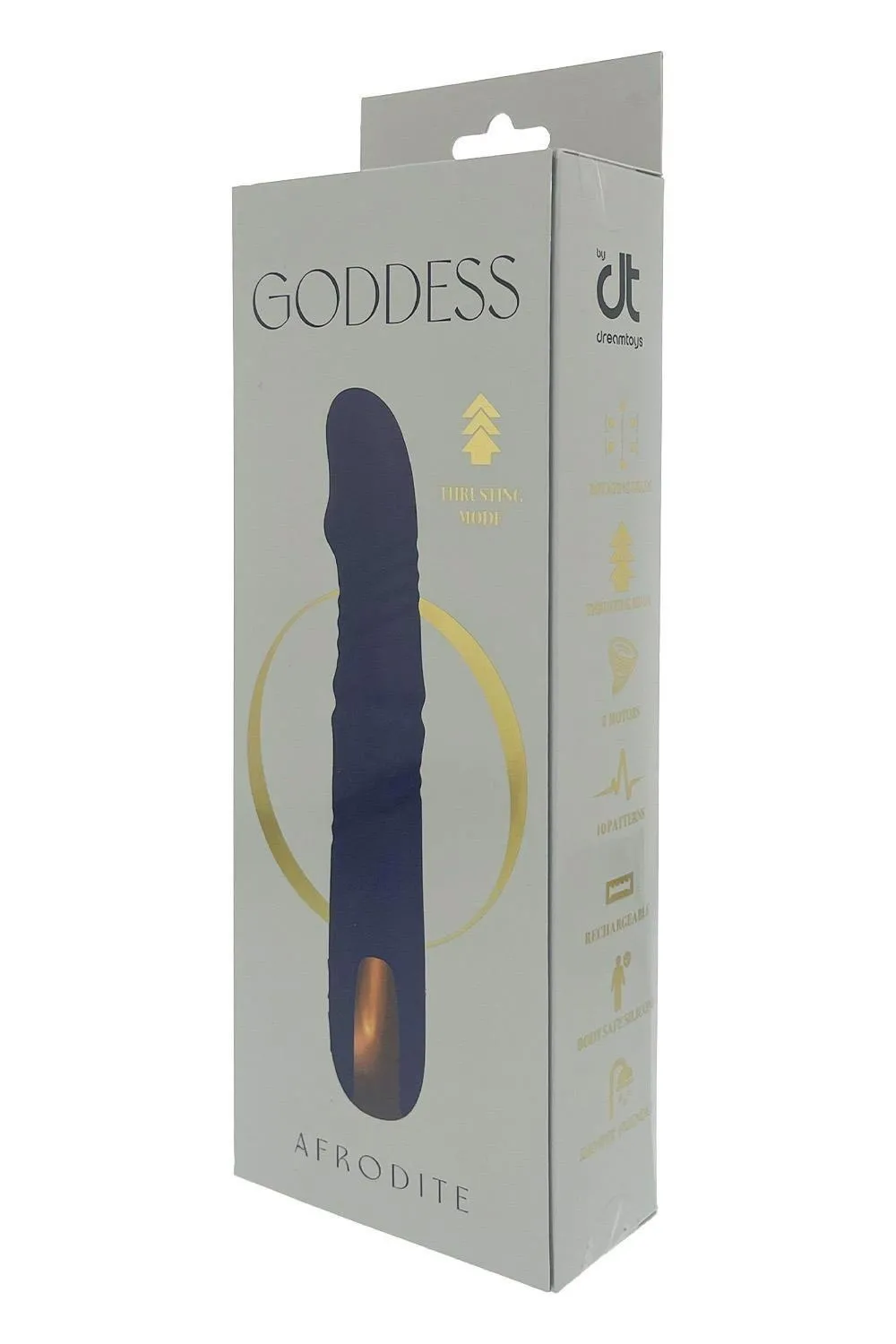 GODDESS AFRODITE UP AND DOWN VIBRATOR WITH ROTATING BEADS