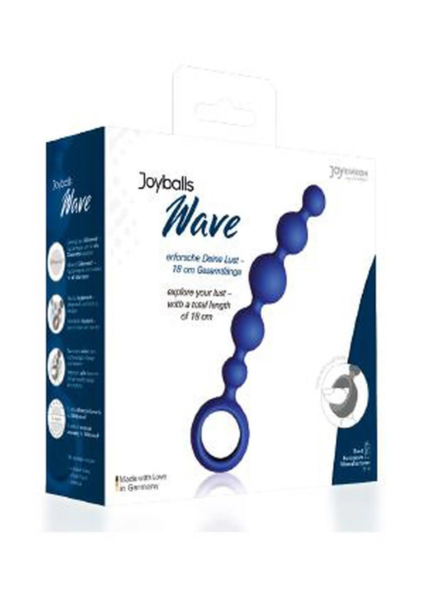 Kulki-Joyballs anal Wave, short, blue