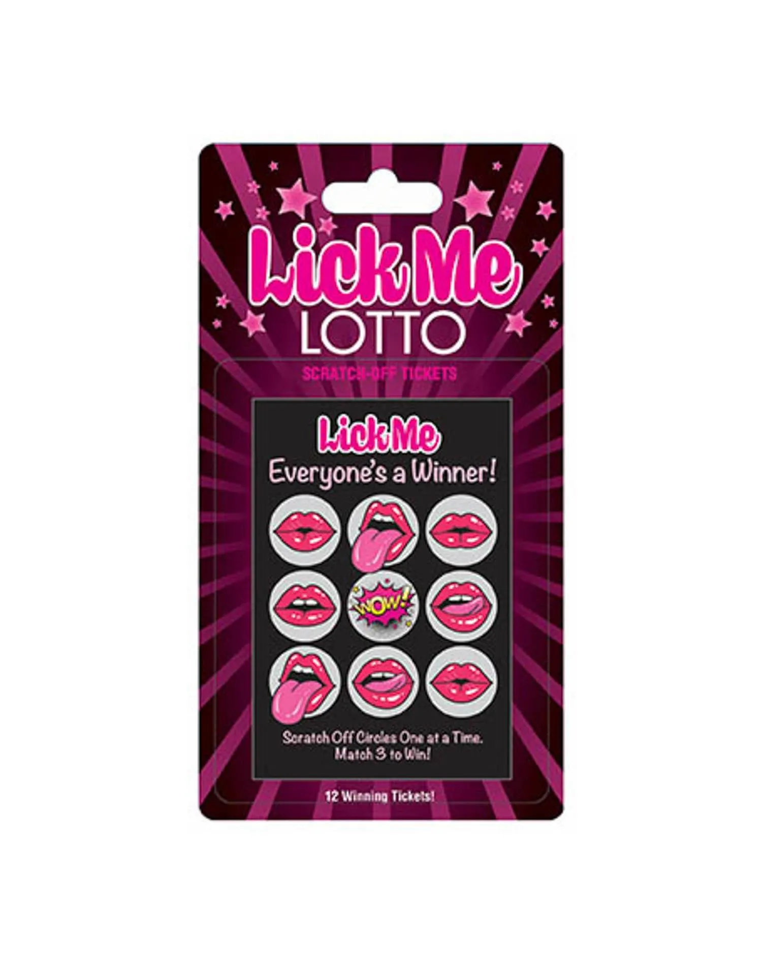 Lick Me Lotto – 12 unique tickets