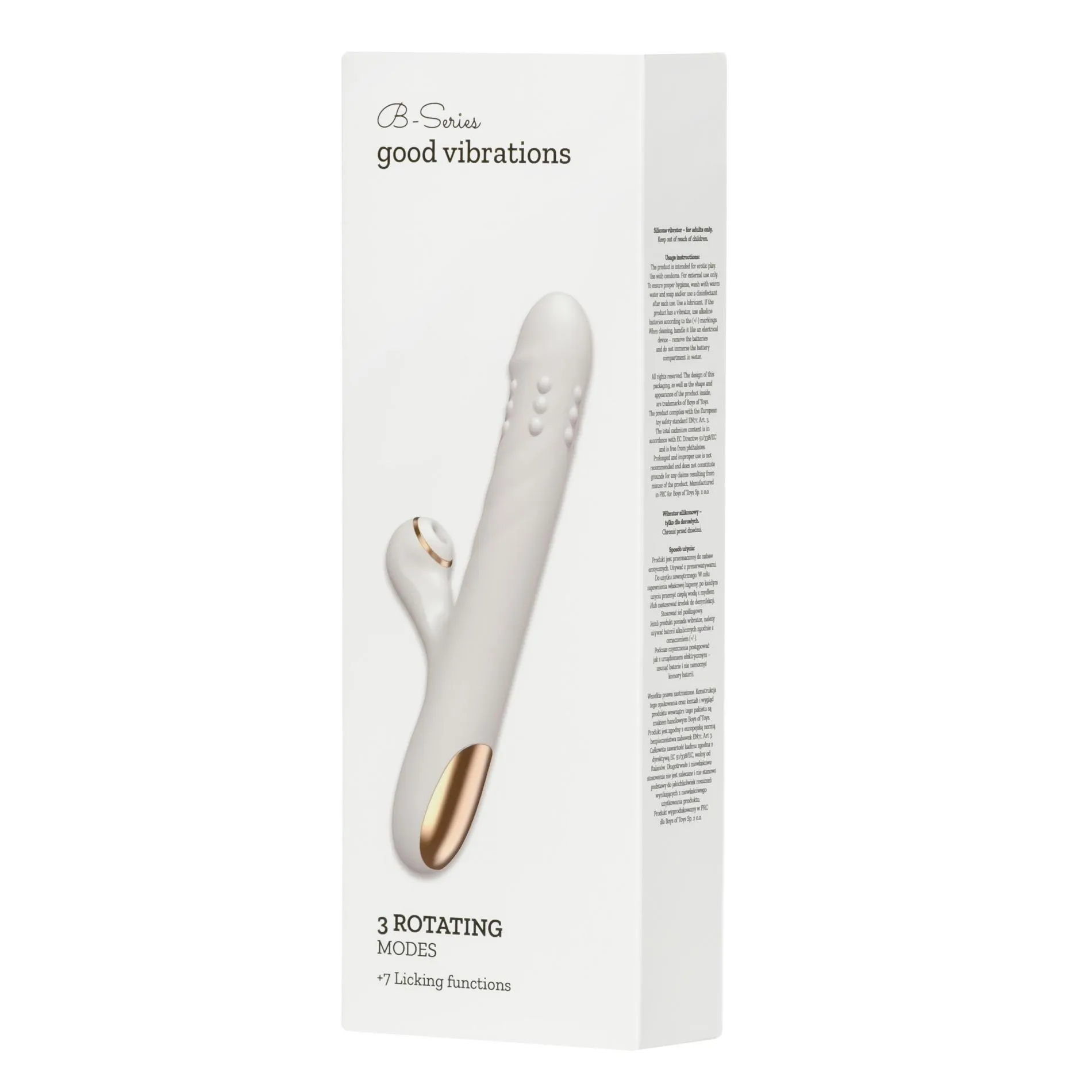 Silicone Vibrator - 3 rotating functions and 7 licking functions
