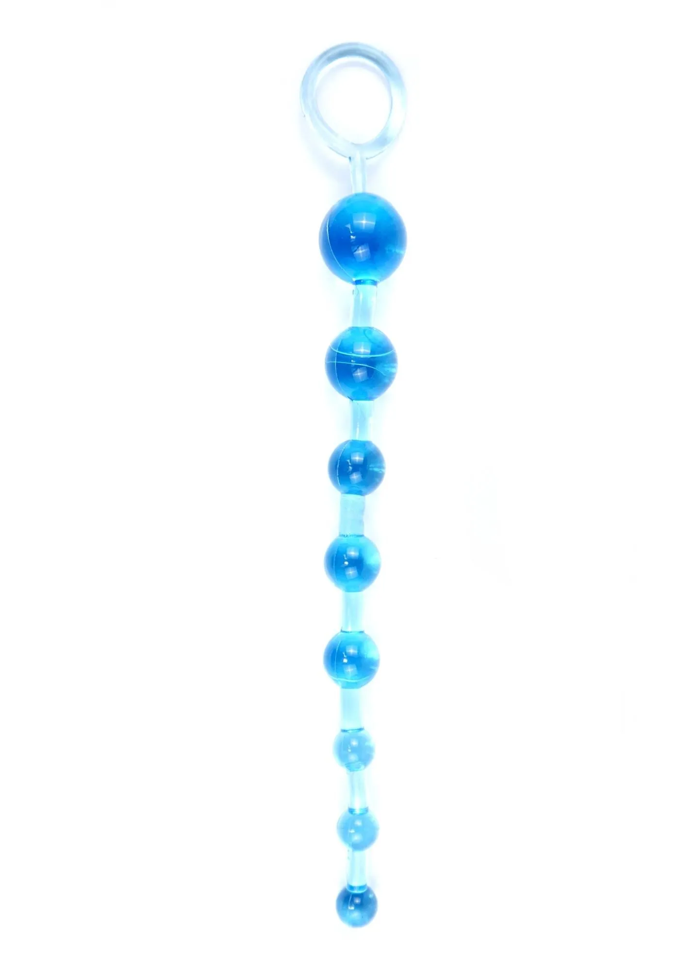 Kulki-Jelly Anal 10 Beads Blue