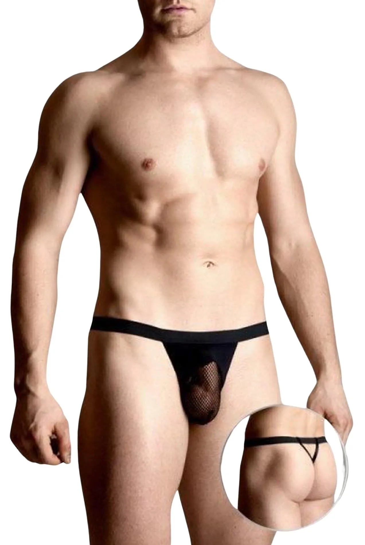 Mens thongs 4494 - black XL