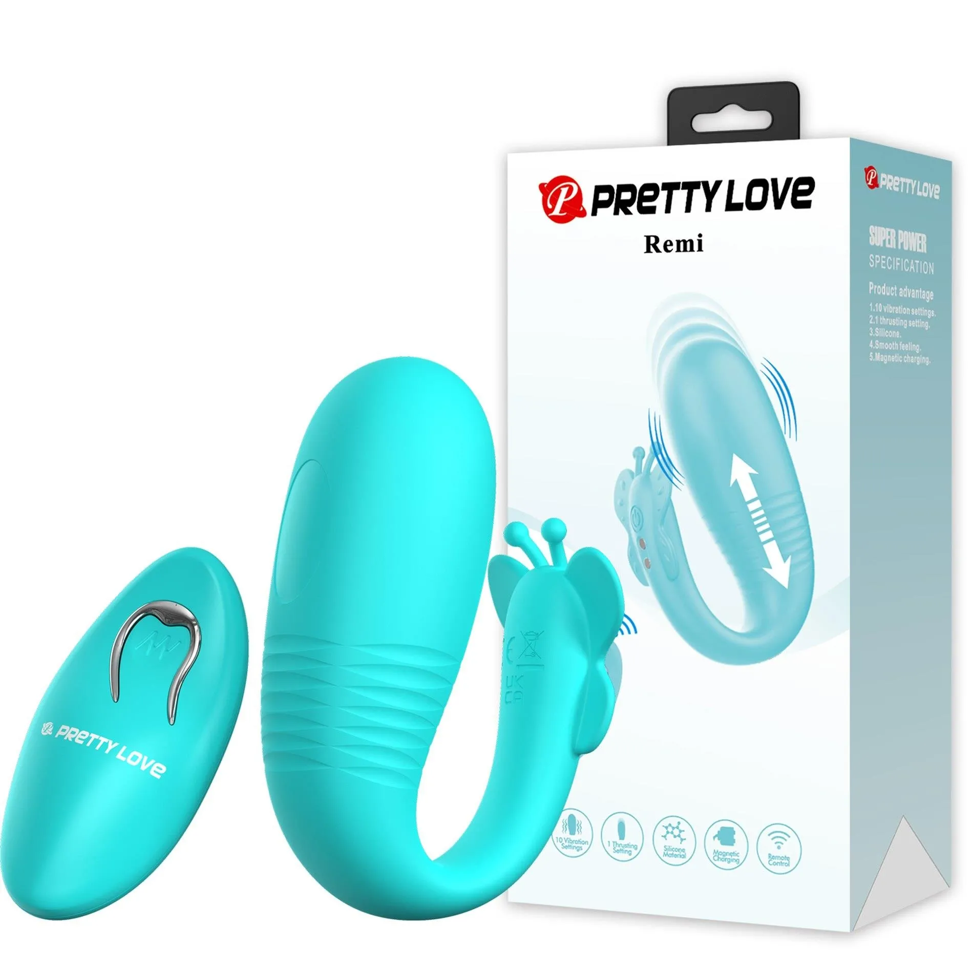 PRETTY LOVE - Remi, 10 vibration functions, Silicone