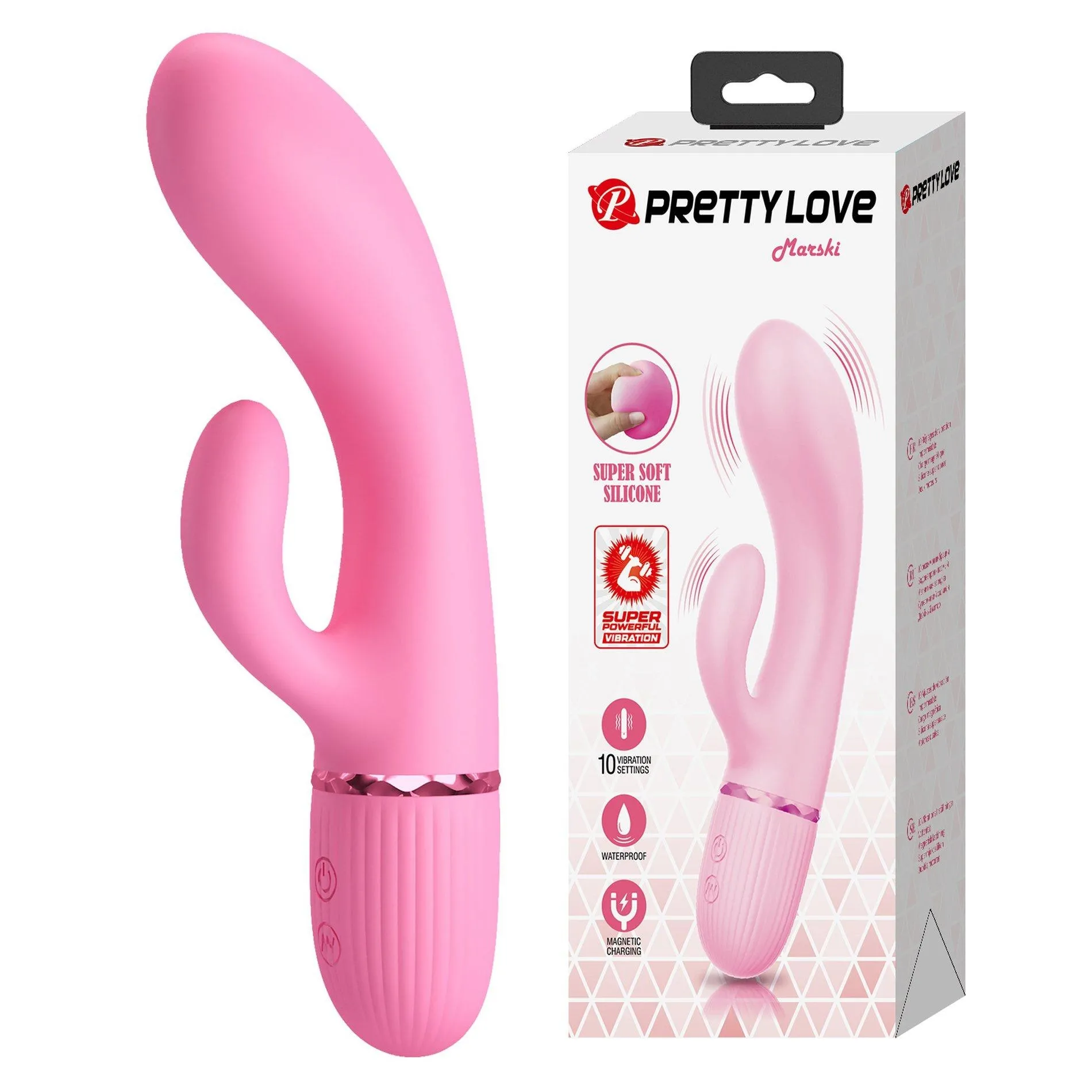 PRETTY LOVE - Marski, 10 vibration functions, Silicone
