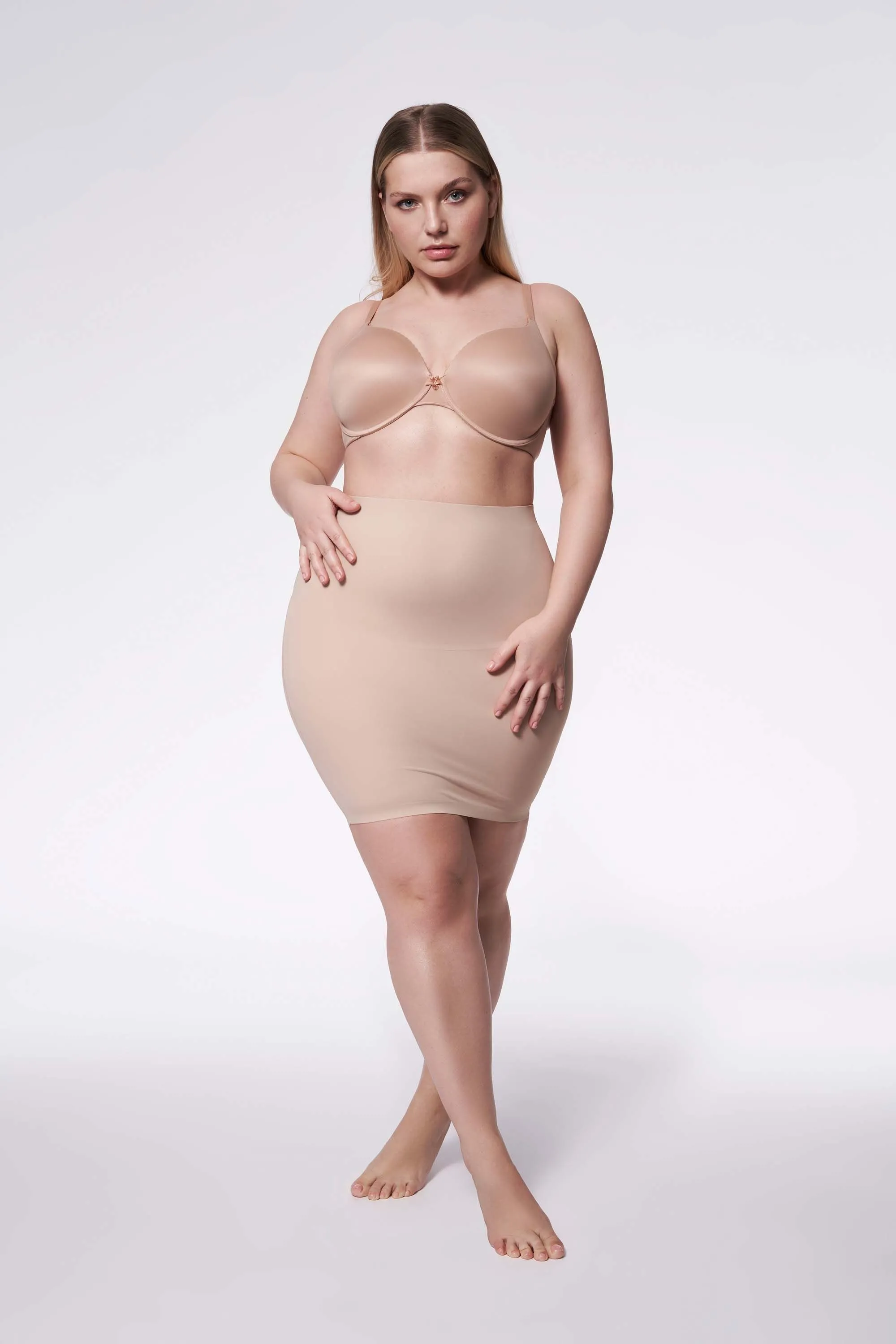 Wyszczuplająca półhalka 220 Basic Half Slip Naturalna