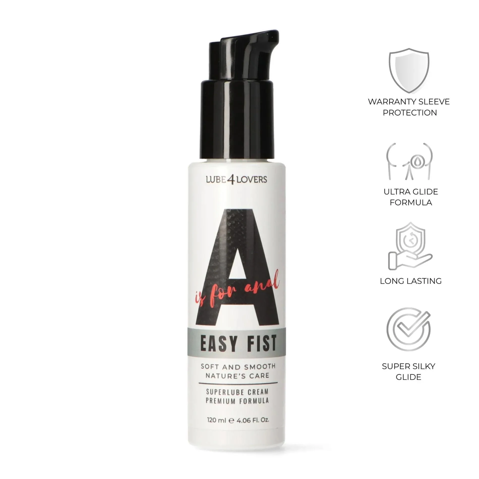 A is for Easy Fist – Creamy Anal Lubricant 120 ml