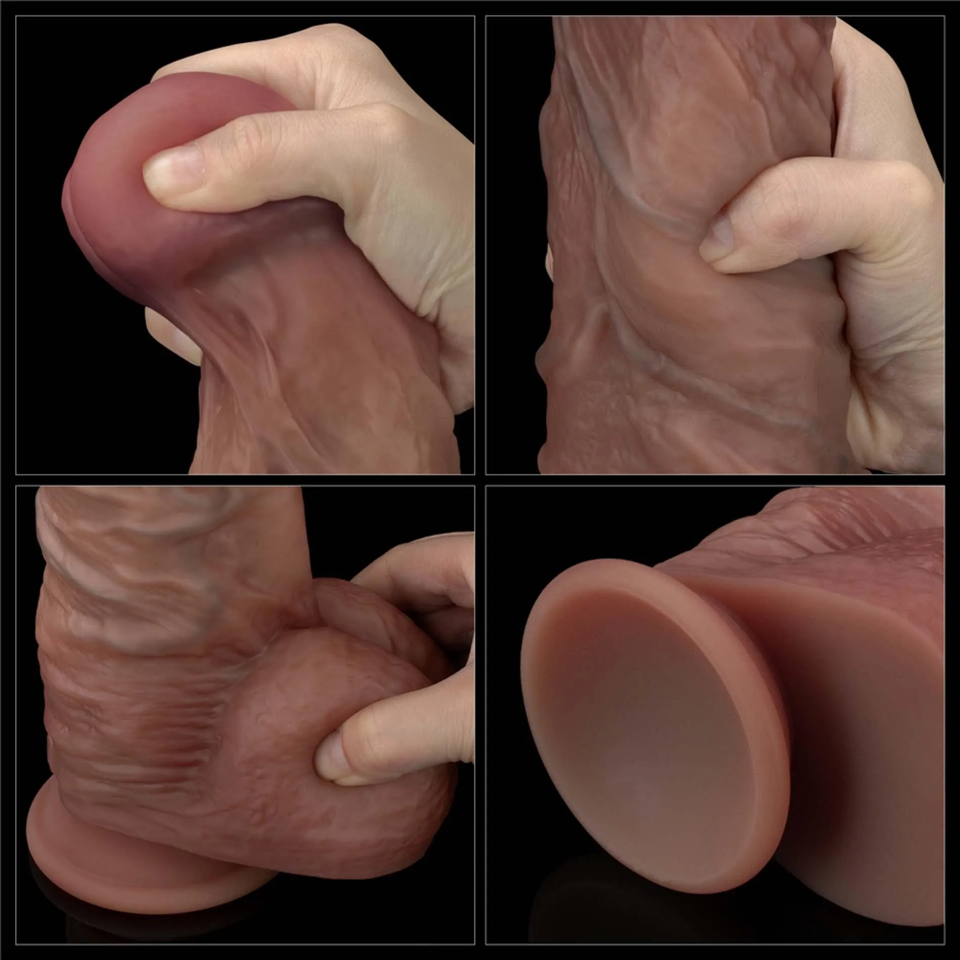 10.5'' Dual Layered Silicone Cock XXL