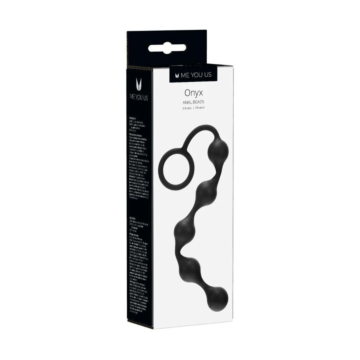 Kulki-Onyx Silicone Anal Beads