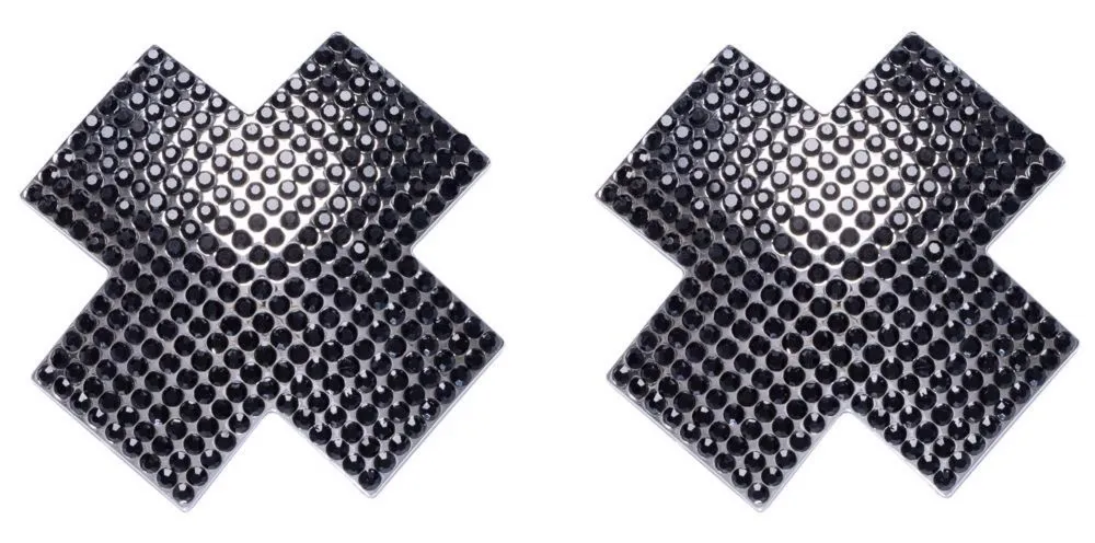 Nipple Jewellery cross black