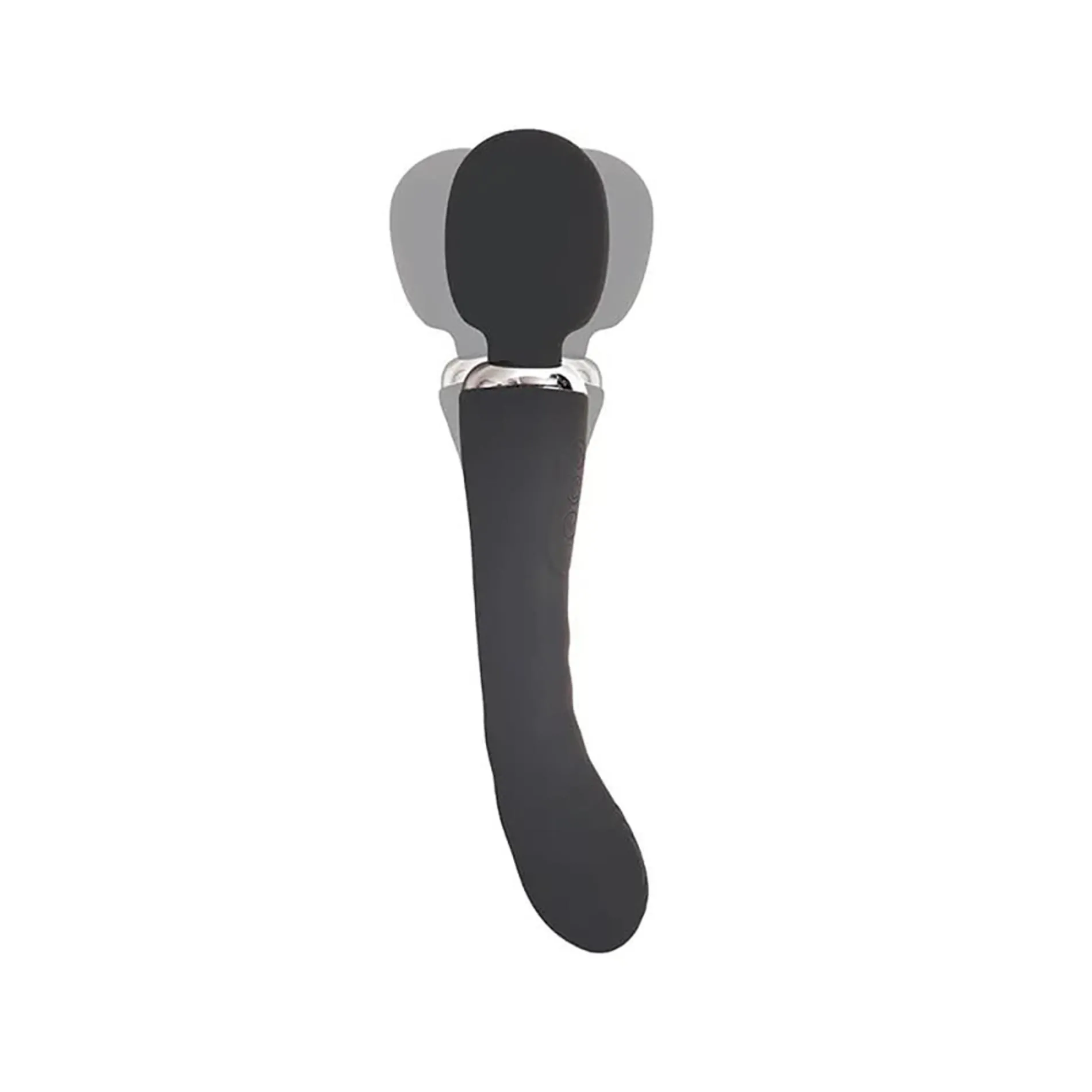 Black clitoral and G-spot vibrator