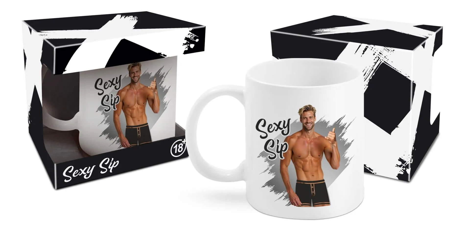 Sexi Sip - Kubek 300ml - Mężczyźni