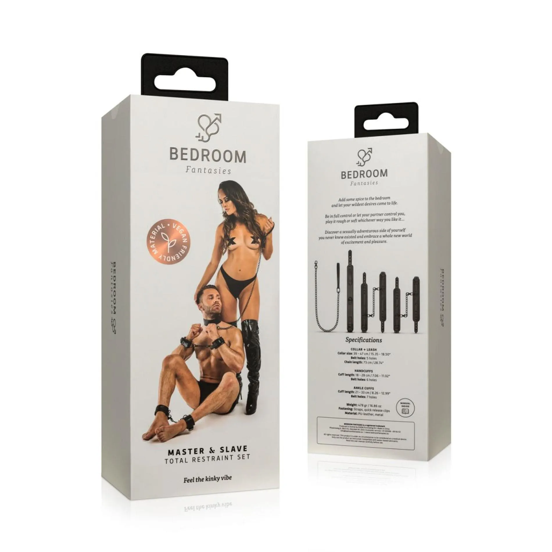 Bedroom Fantasies - Total Restraint Complete Set Black