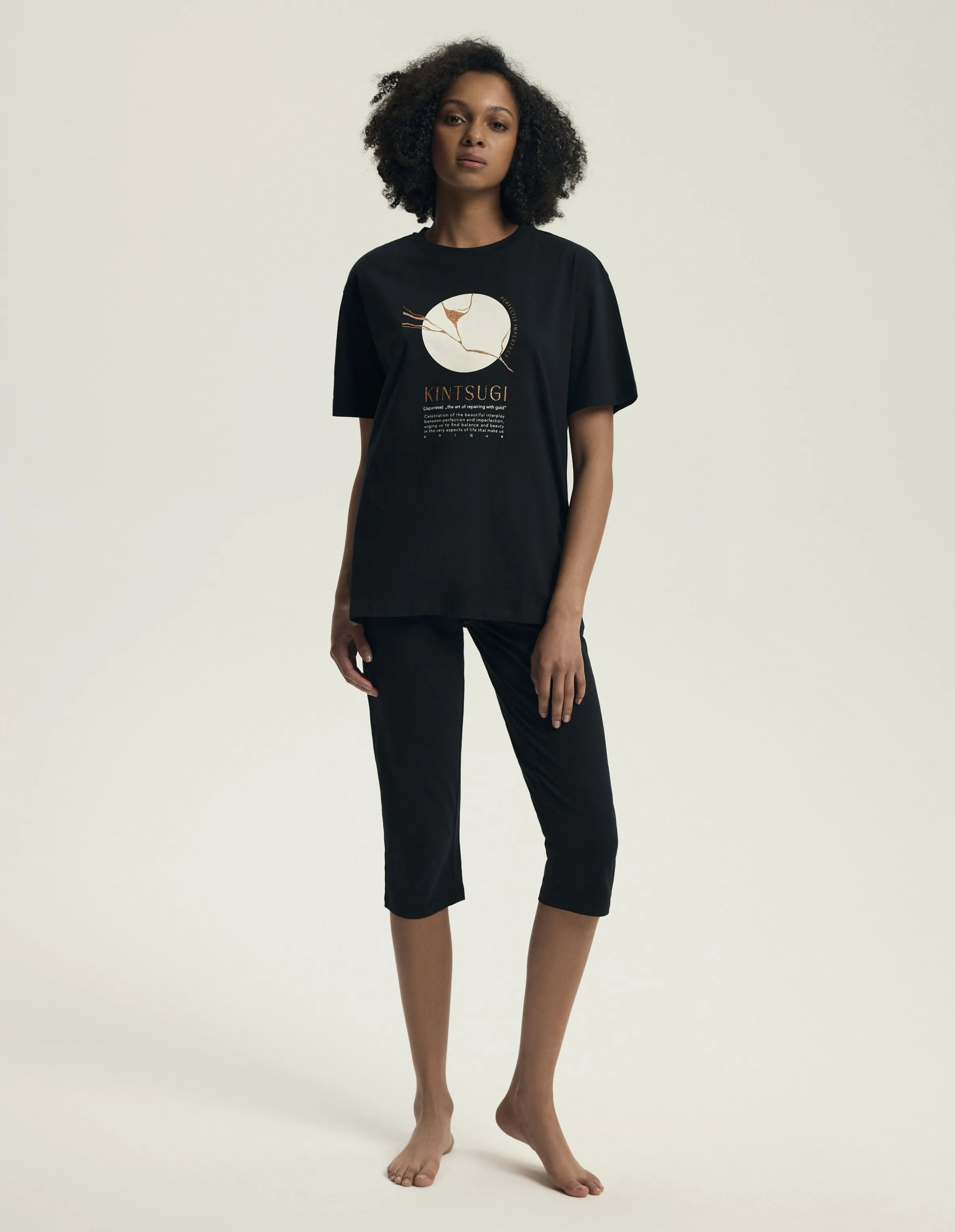 Piżama Dairoku 43728 Czarna