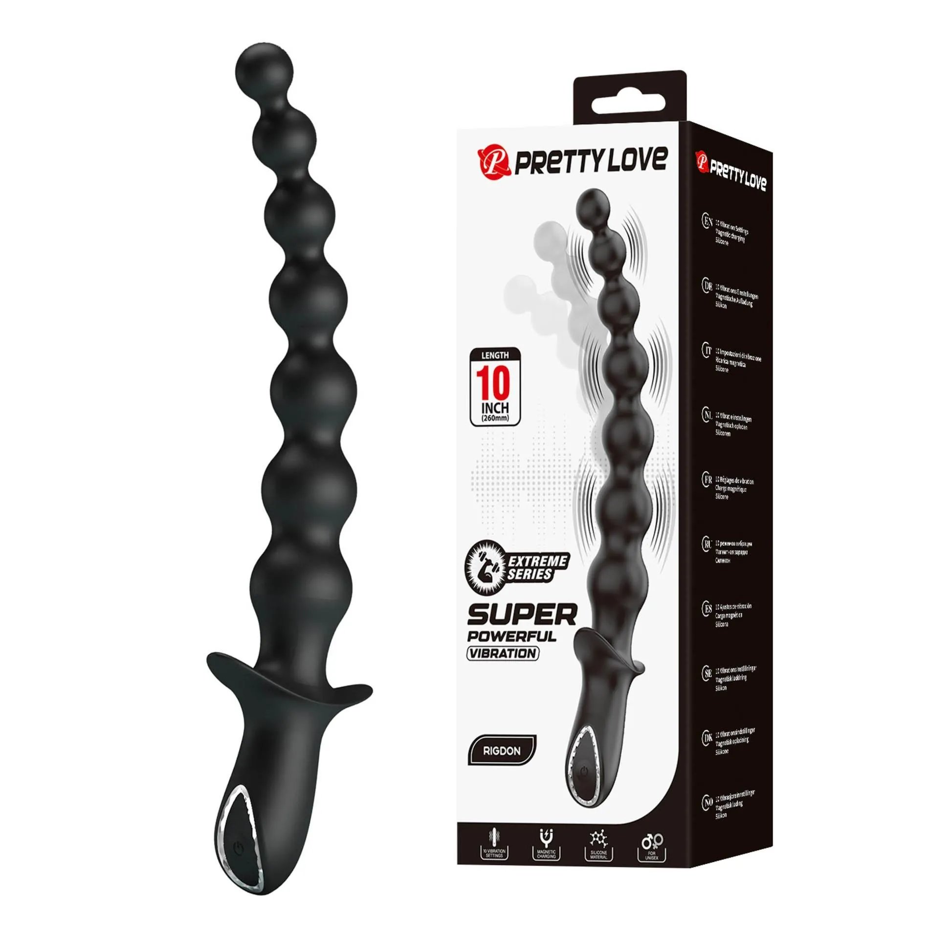 Pretty Love Dedron 10" Vibrating Anal Beads