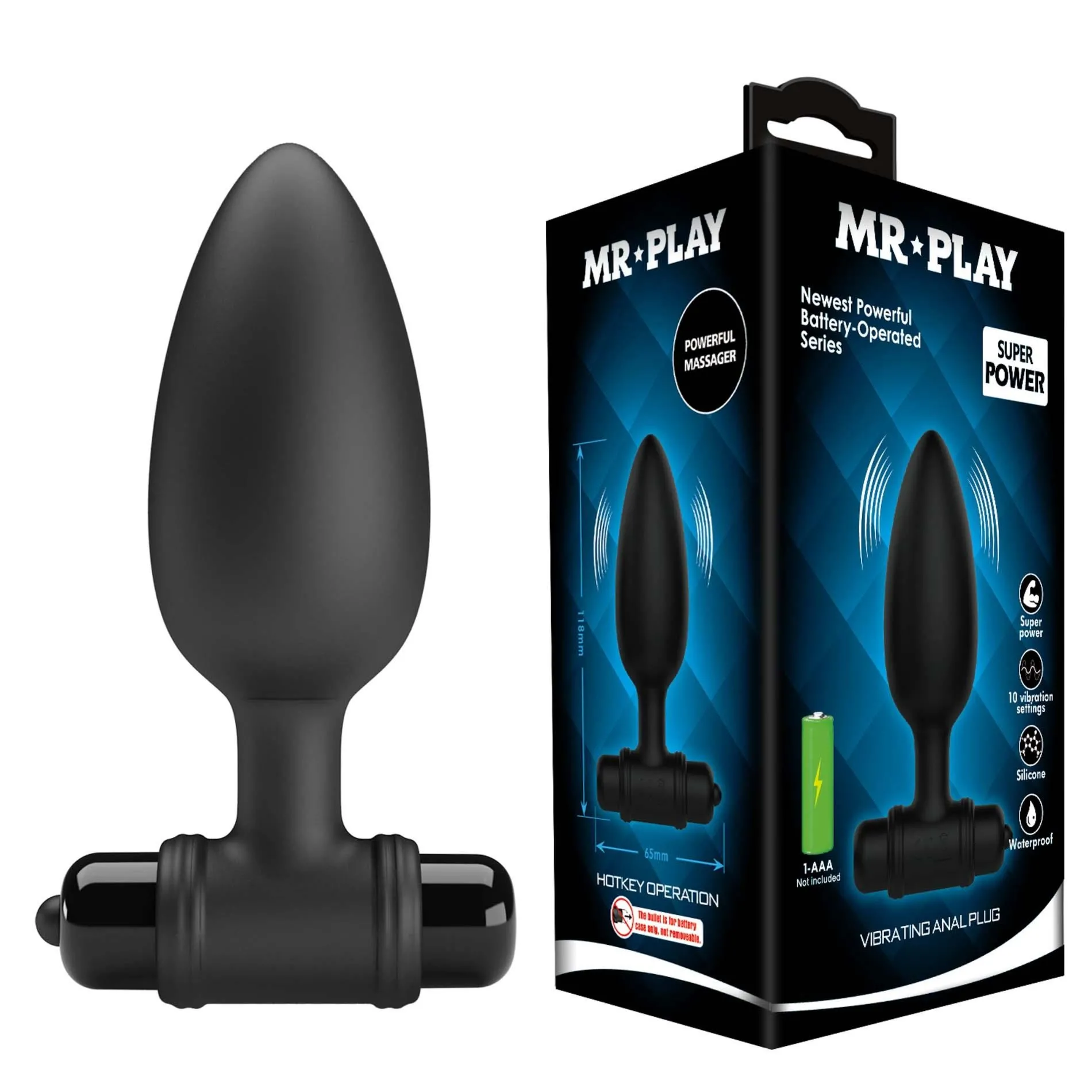 Mr. Play Vibrating Anal Plug