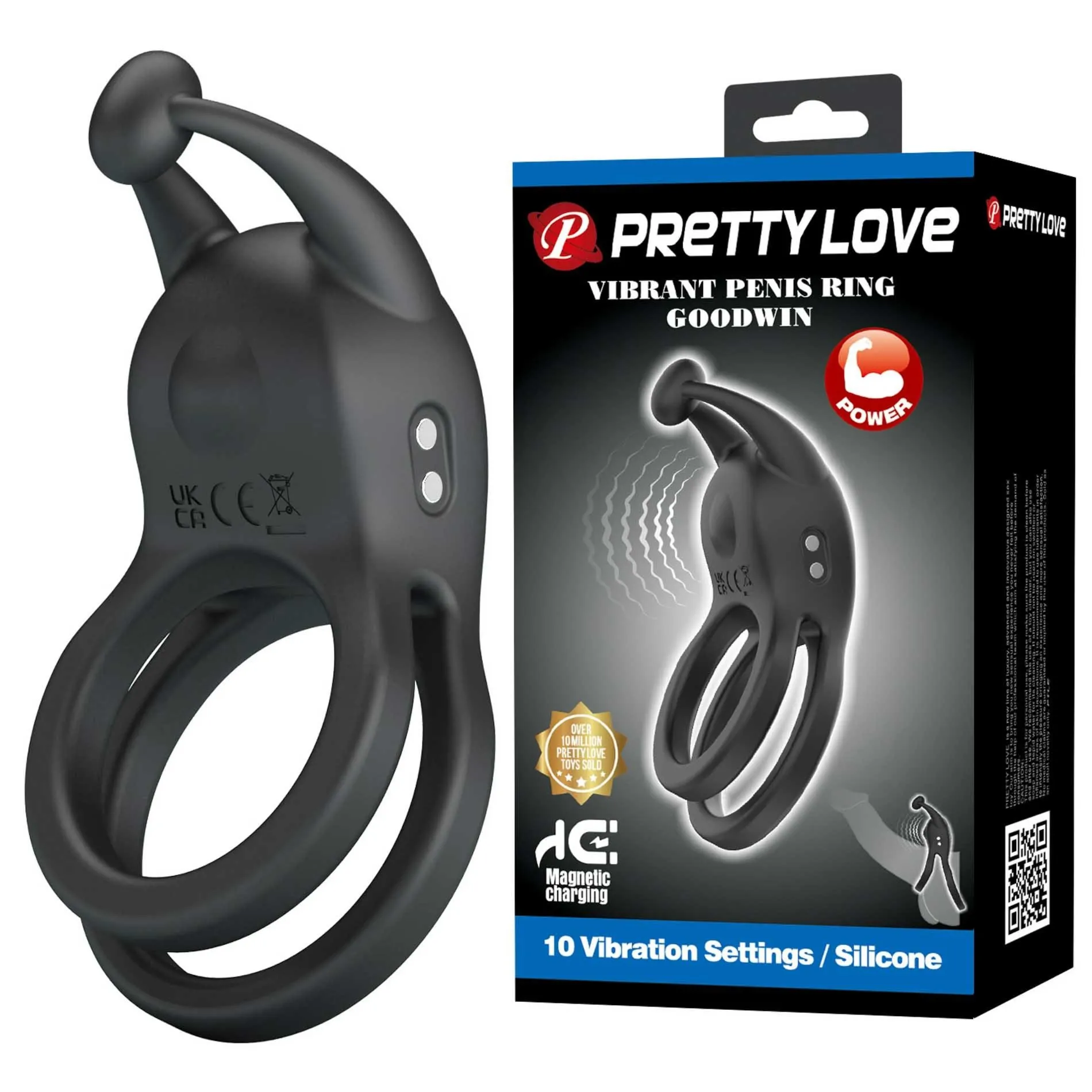 Pretty Love Goodwin Vibrating Double Penis Ring