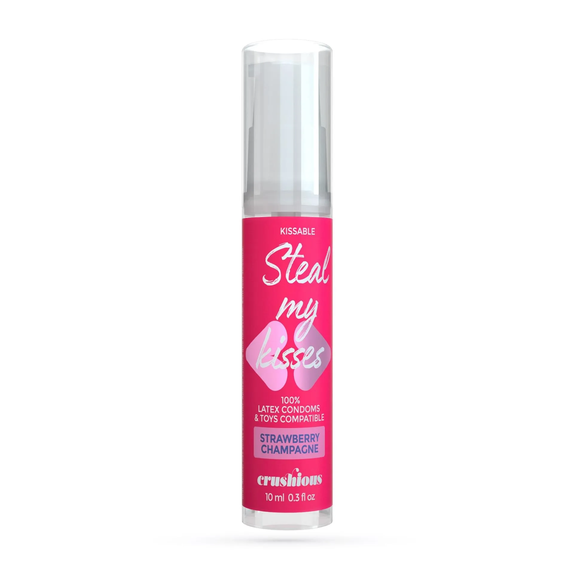 CRUSHIOUS STEAL MY KISSES STRAWBERRY CHAMPAGNE FLAVOUR LUBRICANT GEL 10ML
