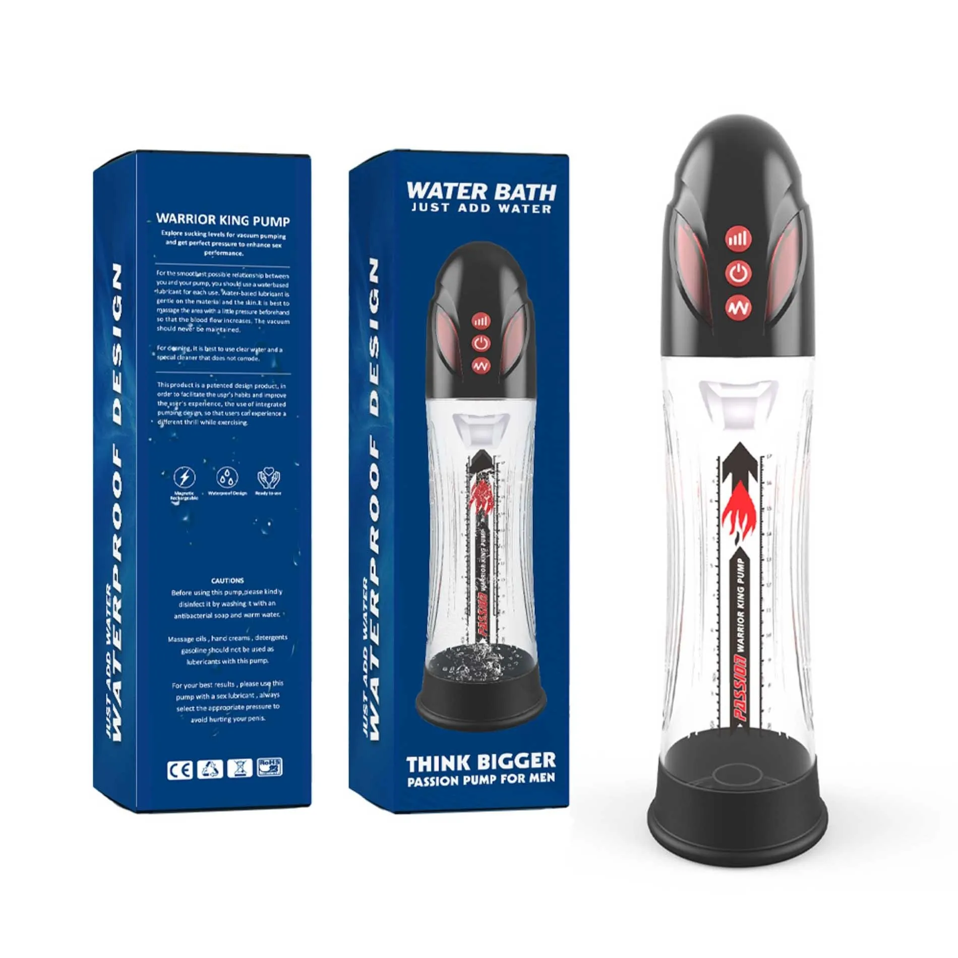 Pompka- PASSION PUMP, PREMIUM RECHARGEABLE AUTOMATIC WATERPROOF PUMP