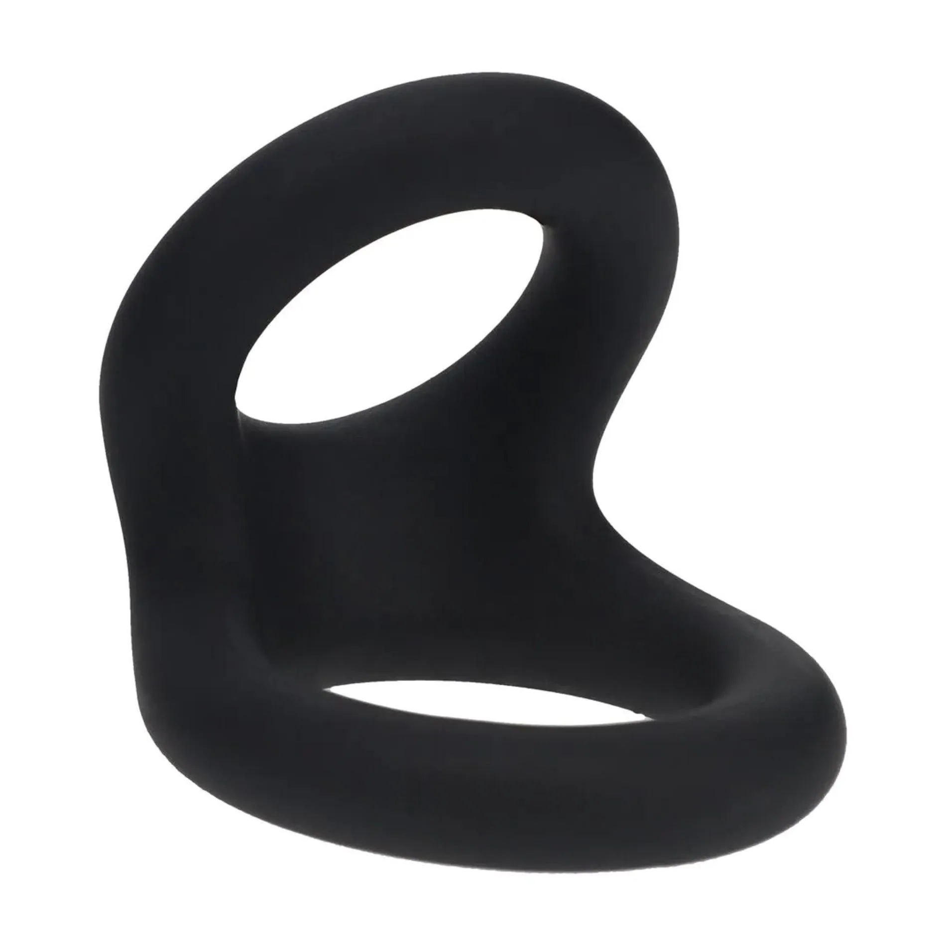 Double O Silicone Cockring - S - Black