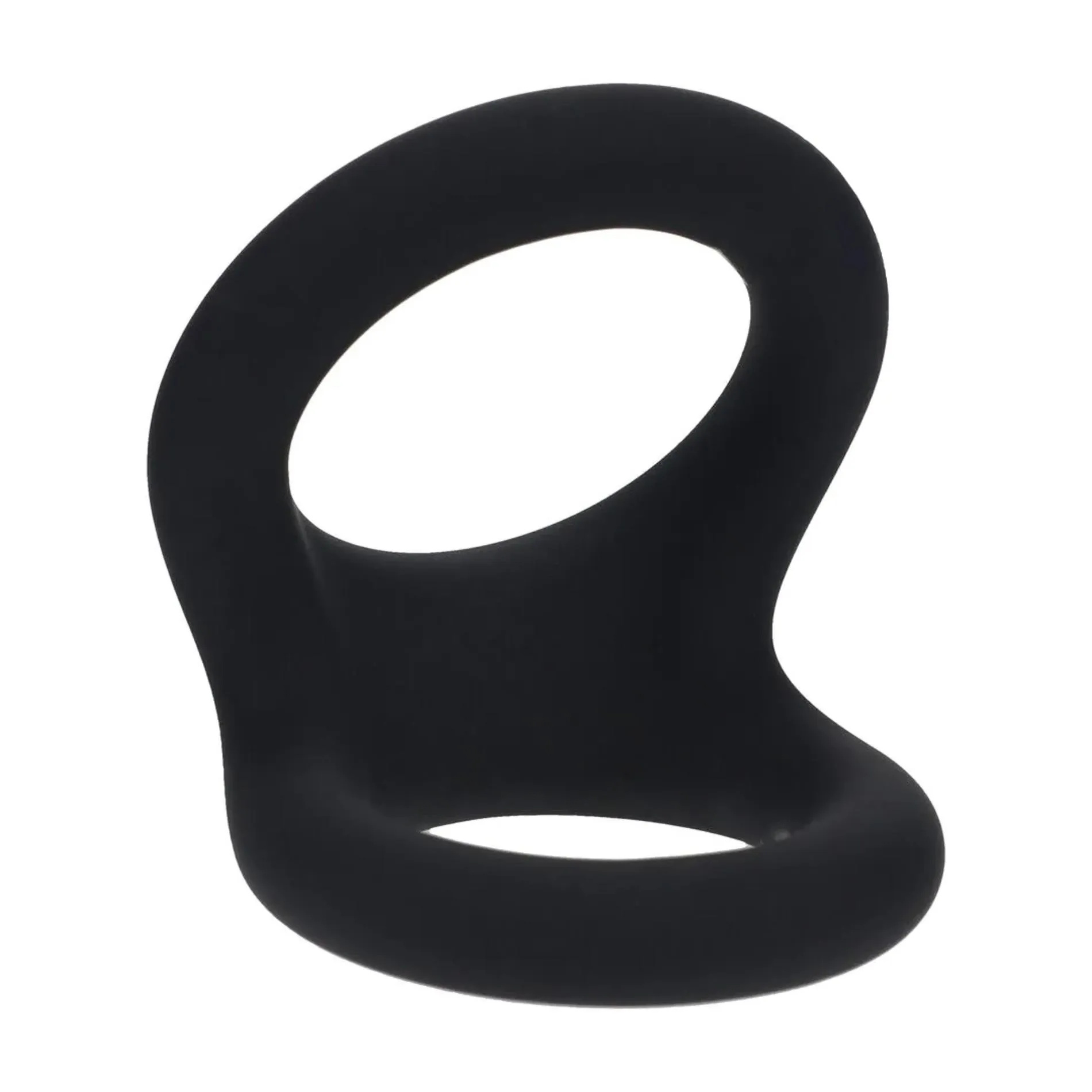 Double O Silicone Cockring - M - Black