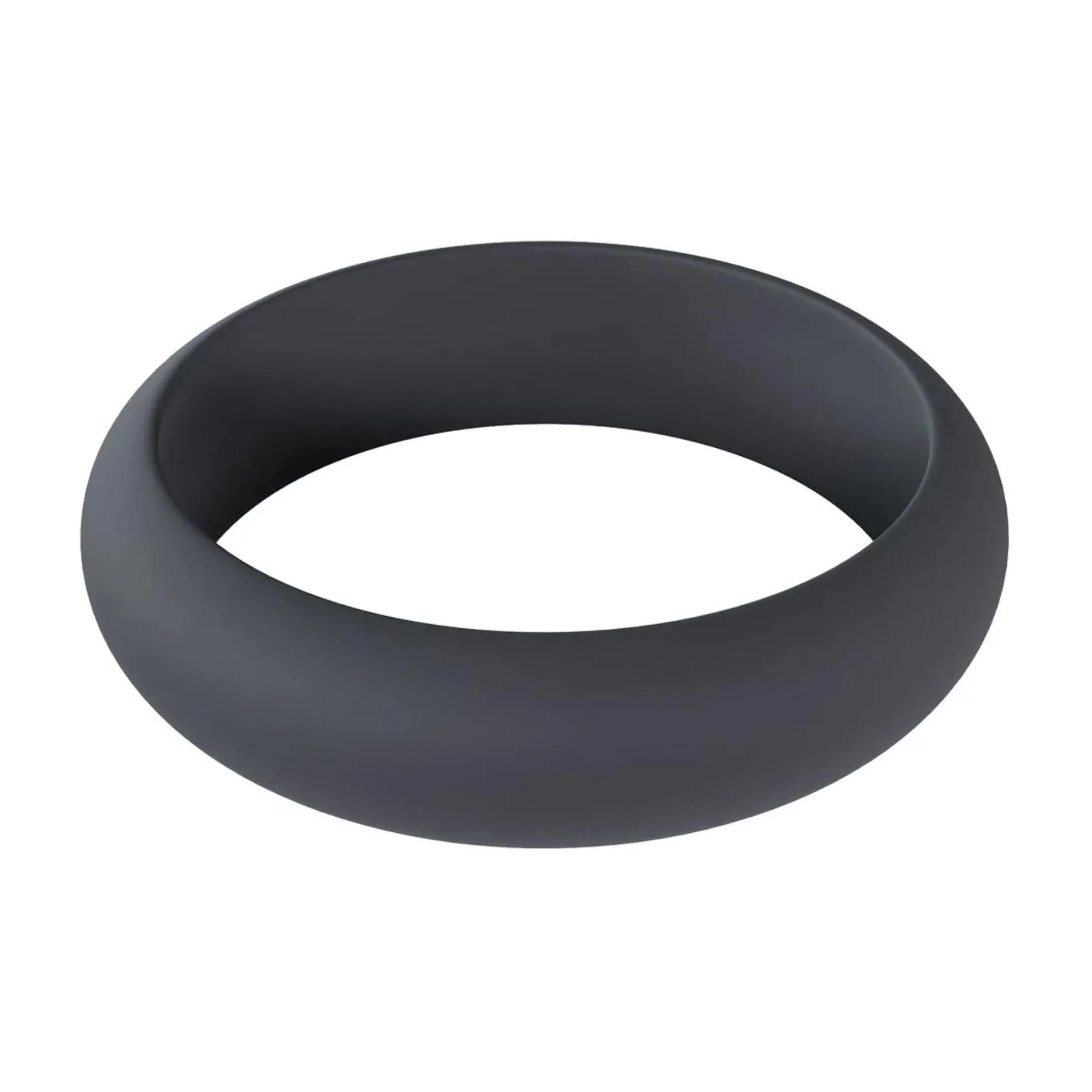 Wide O Silicone Cockring - XXL - 55mm - Black