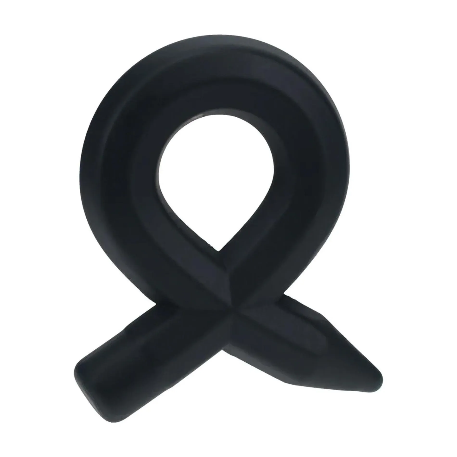 Pencil Liquid Silicone Cockring - Black