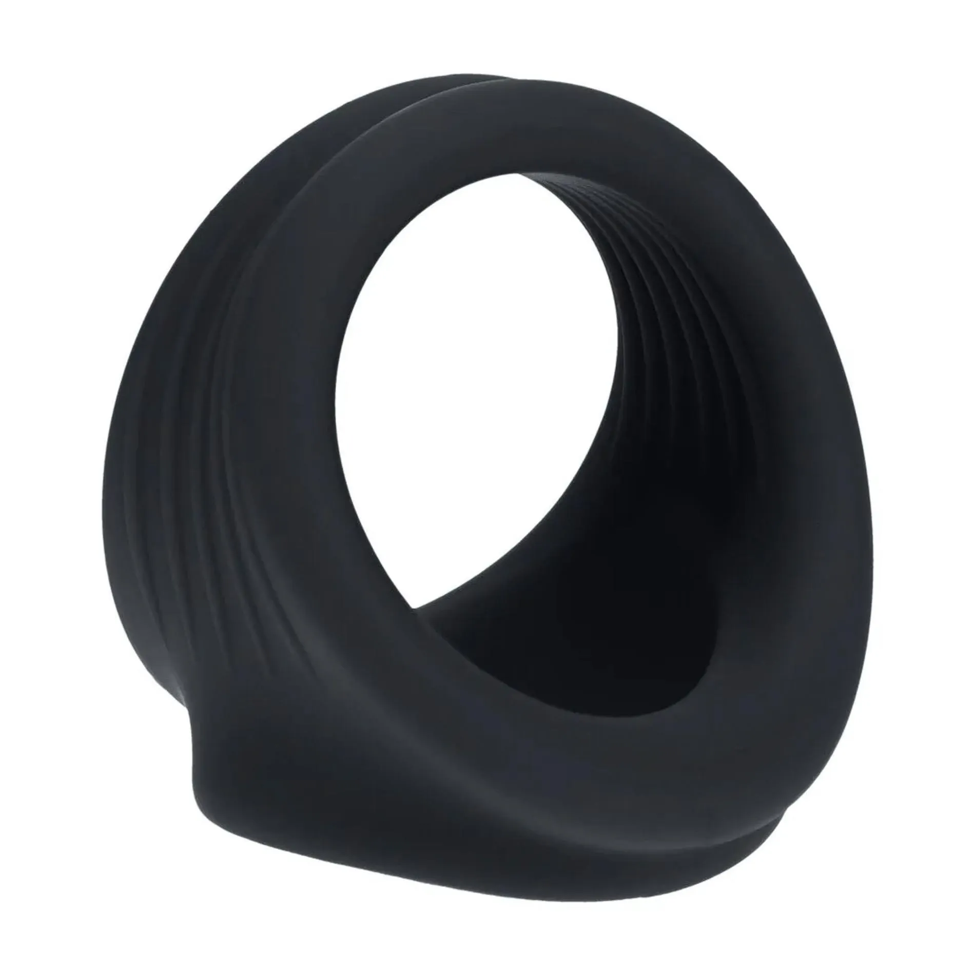 Silicone Cock and Ball Harness - Black