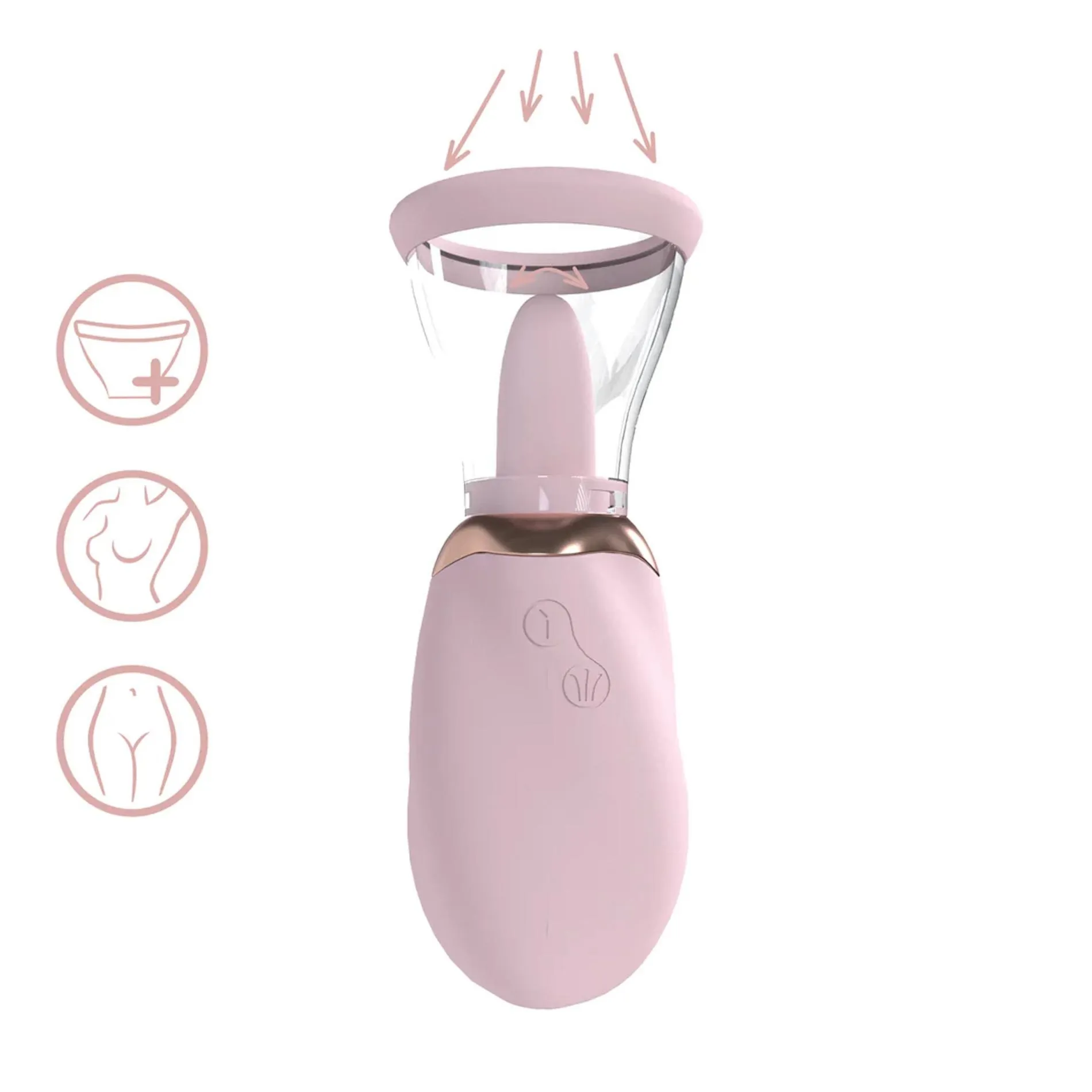 Boost - Rechargeable Vulva and Breast Pump - Pink