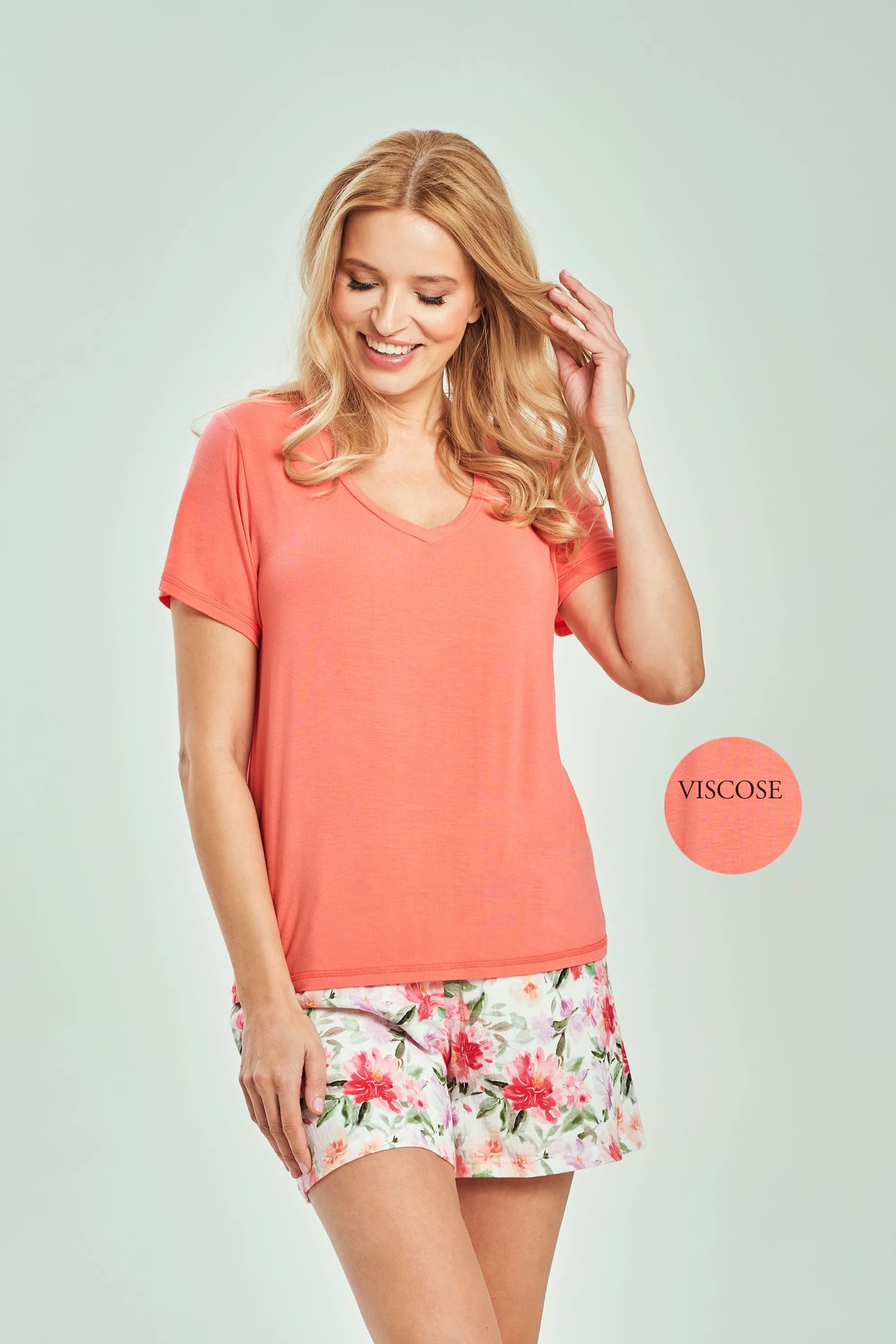 Piżama Felicia 3514 Koralowa